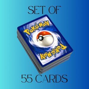 Mystery Set Of 55 POKEMON Cards